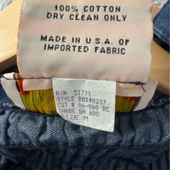 VTG Gene Ewing BIS M Wrinkled Rich Denim Jacket Blue California Sunwash Button - Picture 5 of 16